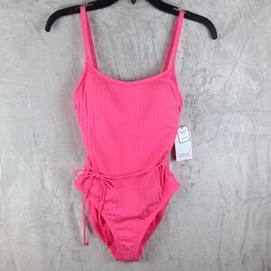Time And Tru One Piece Missy Swimsuit Women's SZ S (4-6) Pink New With Tags